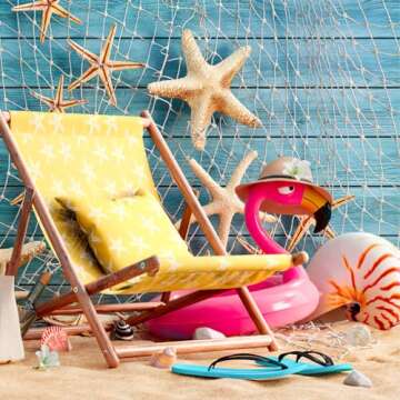 WINOMO Decorative Fishing Net Decor Natural Fish Net Party Decoration Fish Net Decoration for Wall Home Decoration Photographing Accessory, 80x40 inch