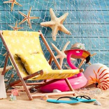 WINOMO Decorative Fishing Net Decor Natural Fish Net Party Decoration Fish Net Decoration for Wall Home Decoration Photographing Accessory, 80x40 inch