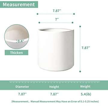 Mozing Ceramic Plant Pots for Indoor & Outdoor Use