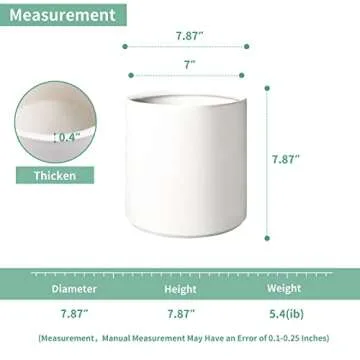 Mozing Ceramic Plant Pots for Indoor & Outdoor Use