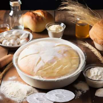 BABORUI 100Pcs Reusable Bowl Covers for Bread Proofing, Plastic Bowl Cover for Rising, Bread Proofing Cover of Sourdough Bread Baking Supplies, Banneton Bread Proofing Basket Cover