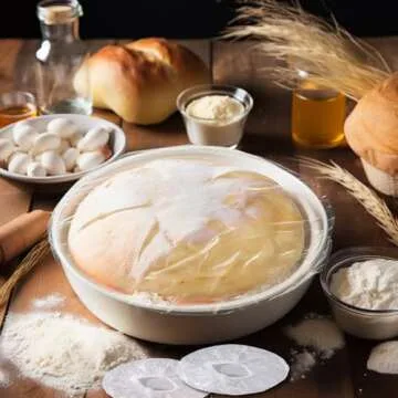 BABORUI 100Pcs Reusable Bowl Covers for Bread Proofing, Plastic Bowl Cover for Rising, Bread Proofing Cover of Sourdough Bread Baking Supplies, Banneton Bread Proofing Basket Cover