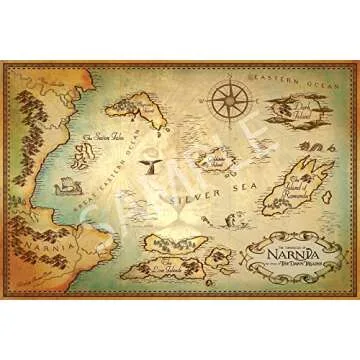 Best Print Store - The Chronicles of Narnia, The Voyage of The Dawn Treader, Map Poster (24x36 inches)