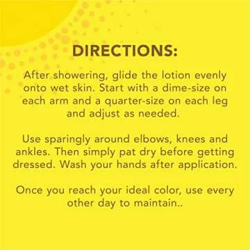 Jergens Natural Glow In Shower Lotion, Self Tanner for Medium to Deep Skin Tone, Sunless Tanning Wet Skin Lotion for Gradual, Flawless Color, 7.5 Ounce (Packaging May Vary)