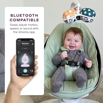 4moms MamaRoo Baby Swing - Bluetooth, 5 Unique Motions, Sage