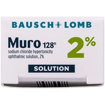 Muro 128 Eye Drops, Temporary Relief for Corneal Edema, 2% Solution, 0.5 Fl Oz