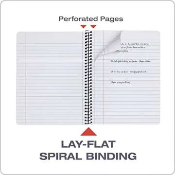 Oxford Spiral Composition Notebooks, 4 Pack, Poly Covers, Wide Ruled Paper, 9-3/4 x 7-1/2 Inches, 80 Sheets, Assorted Pastel Covers (64944)