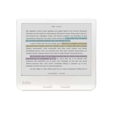 Kobo Libra Colour | eReader | 7” Glare-Free Colour E Ink Kaleido™ 3 Display | Dark Mode Option | Audiobooks | Waterproof | White