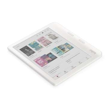 Kobo Libra Colour | eReader | 7” Glare-Free Colour E Ink Kaleido™ 3 Display | Dark Mode Option | Audiobooks | Waterproof | White