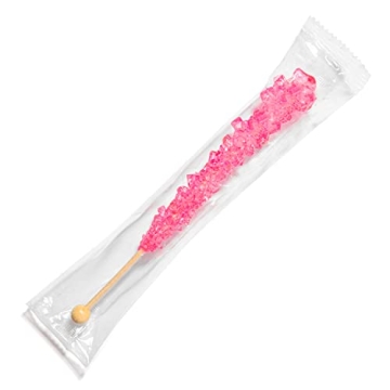 Delicious Pink Rock Candy Sugar Sticks for All Occasions