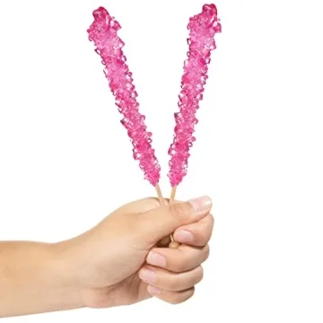Delicious Pink Rock Candy Sugar Sticks for All Occasions