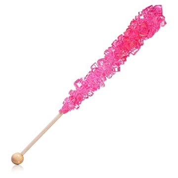 Delicious Pink Rock Candy Sugar Sticks for All Occasions