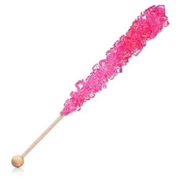 Delicious Pink Rock Candy Sugar Sticks for All Occasions