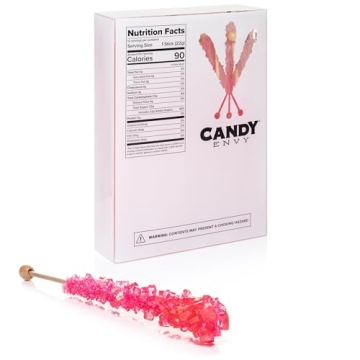 Delicious Pink Rock Candy Sugar Sticks for All Occasions