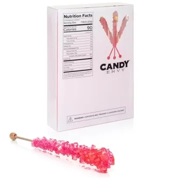 Delicious Pink Rock Candy Sugar Sticks for All Occasions