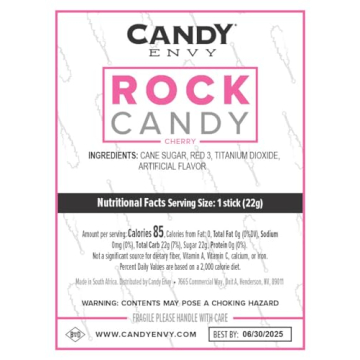 Delicious Pink Rock Candy Sugar Sticks for All Occasions