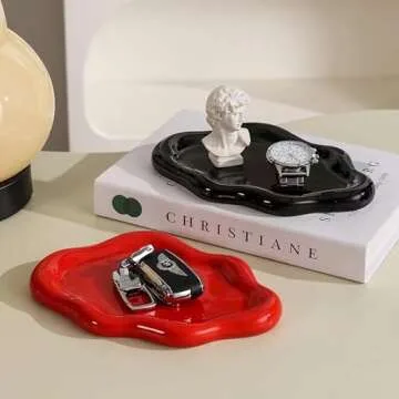 Stylish Cloud-Shaped Ceramic Jewelry Tray for Elegant Organizing