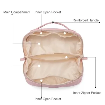 CLUCI Waterproof Makeup Bag with Large Capacity for Travel