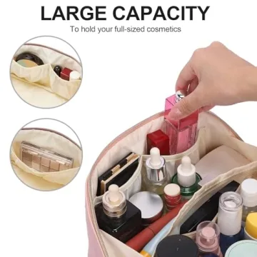 CLUCI Waterproof Makeup Bag with Large Capacity for Travel