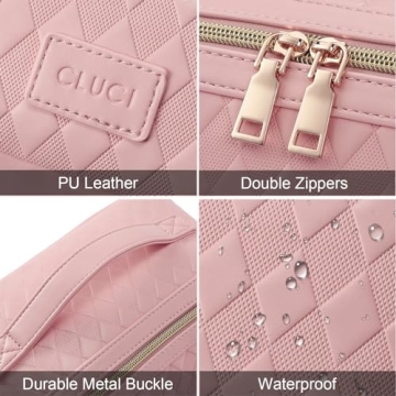 CLUCI Waterproof Makeup Bag with Large Capacity for Travel
