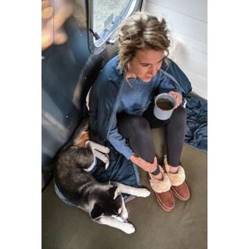 Dearfoams Women's Alpine Moritz Outdoor Arch Support House Shoe Bootie Slipper, Potting Soil, 7-8