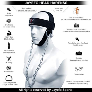 Durable Jayefo Neck Training Harness for Strong Neck Strength