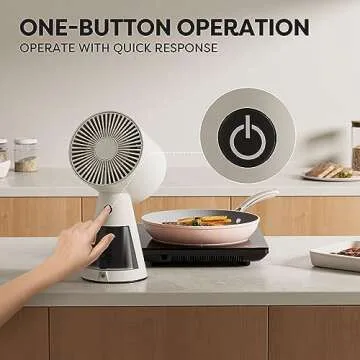 CIARRA Portable Range Hood with Two Speed Exhaust Fan