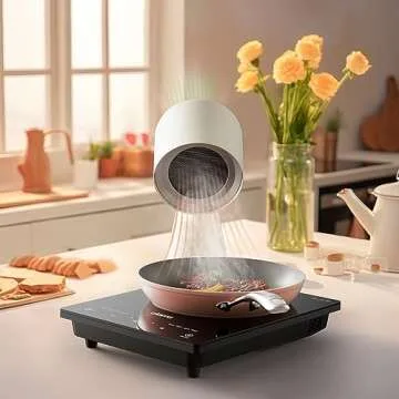 CIARRA Portable Range Hood with Two Speed Exhaust Fan