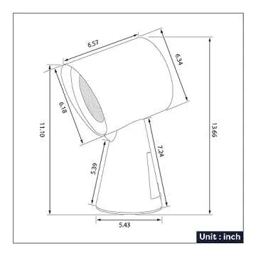 CIARRA Portable Range Hood with Two Speed Exhaust Fan