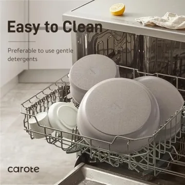 CAROTE 19-piece Nonstick Cookware Set with Detachable Handle