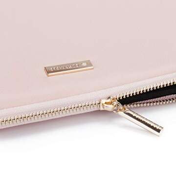 Comfyable Slim Protective Laptop Sleeve 16 Inch Compatible for MacBook Pro 16-Inch & 15 Inch MacBook Air (Loose Fit) M2 2023, 15-15.6 Inch Computer Case for Women, Pink & Black