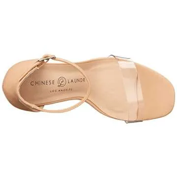 Chic Chinese Laundry Tinie Vinyl Heeled Sandal - Size 8.5