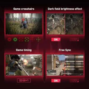 KOORUI Gaming Monitor, 24" IPS Monitor, 165Hz FHD Computer Monitor, 1ms PC Monitor, 99% sRGB Color Gamut, Adaptive Sync, Ultra Slim Frame, VESA Mountable (1920x1080P, HDMI, DisplayPort) 24E3