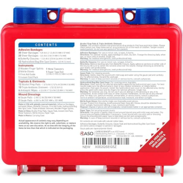 Care Science First Aid Kit 110 Pieces for Home Travel Outdoor