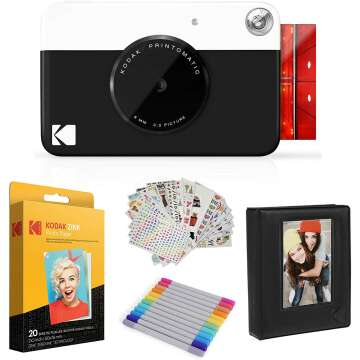 Kodak Printomatic Instant Camera Gift Bundle