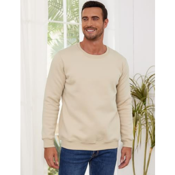 Shop Gihuo Men's Sherpa Lined Sweatshirt for Winter Warmth