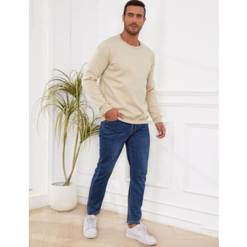 Shop Gihuo Men's Sherpa Lined Sweatshirt for Winter Warmth