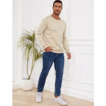 Shop Gihuo Men's Sherpa Lined Sweatshirt for Winter Warmth