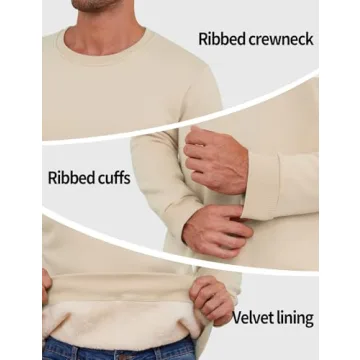 Shop Gihuo Men's Sherpa Lined Sweatshirt for Winter Warmth