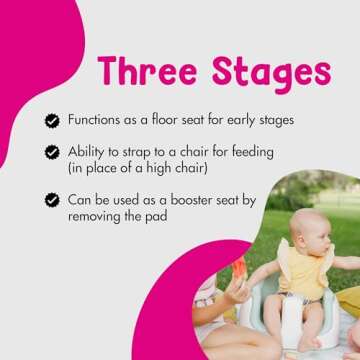 Bumbo 3-in-1 Baby Multi Seat Booster with Feeding Tray, 6-36 Months Old, Hemlock