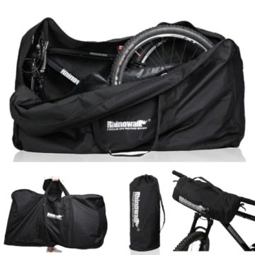 Folding Bike Bag 26 inch to 29 inch Thick Bicycle Travel Case,Bike Cases for Air Travel,Transport,Sh...