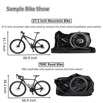 Secure Folding Bike Travel Bag for All Bike Sizes