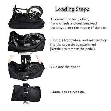 Secure Folding Bike Travel Bag for All Bike Sizes