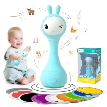 alilo Smarty Bunny Rattle - Musical Light Up Baby Toy