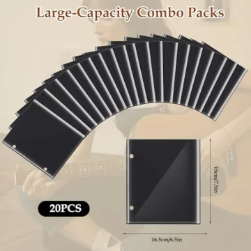 Waterproof 20 Pack Flip Folder Pages for Sheet Music