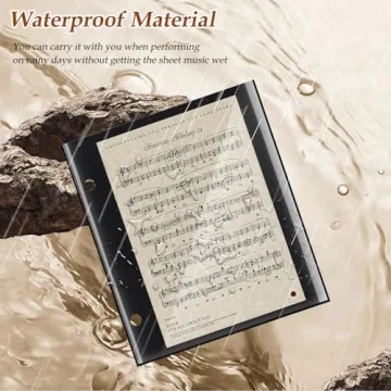 Waterproof 20 Pack Flip Folder Pages for Sheet Music