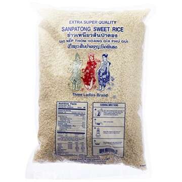 Three Ladies Sanpatong Sweet Rice 5 lbs