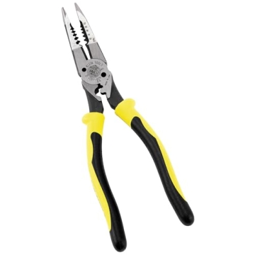 Klein Tools J207-8CR Needle Nose Pliers are All-Purpose Linesman Pliers, Made in USA, Crimping, Loop...