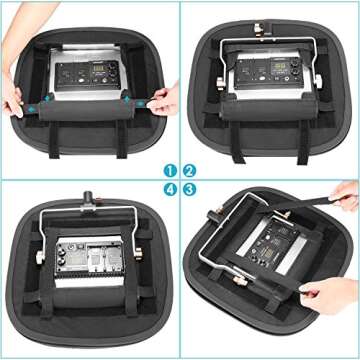 NEEWER 2 Pack LED Light Panel Softbox for 660 480 Video Light,Outer 16.3"x6.5" Inner 9.8"x8.7" Foldable Light Diffuser for Photo Studio Video Shooting