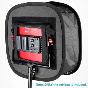 NEEWER 2 Pack LED Light Panel Softbox for 660 480 Video Light,Outer 16.3"x6.5" Inner 9.8"x8.7" Foldable Light Diffuser for Photo Studio Video Shooting